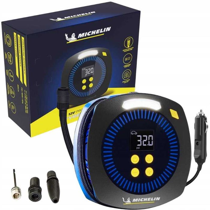 NOWY! Kompresor MICHELIN - pompka, sprężarka do pompowania opon 12V