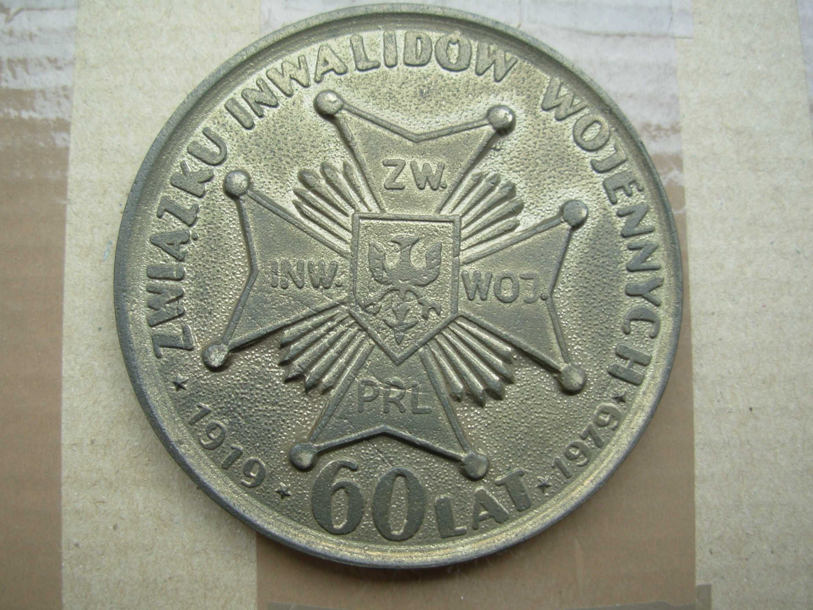 Medal pamiątkowy 60 Lat ZWIĄZKU INW. WOJENNYCH 1979 r.