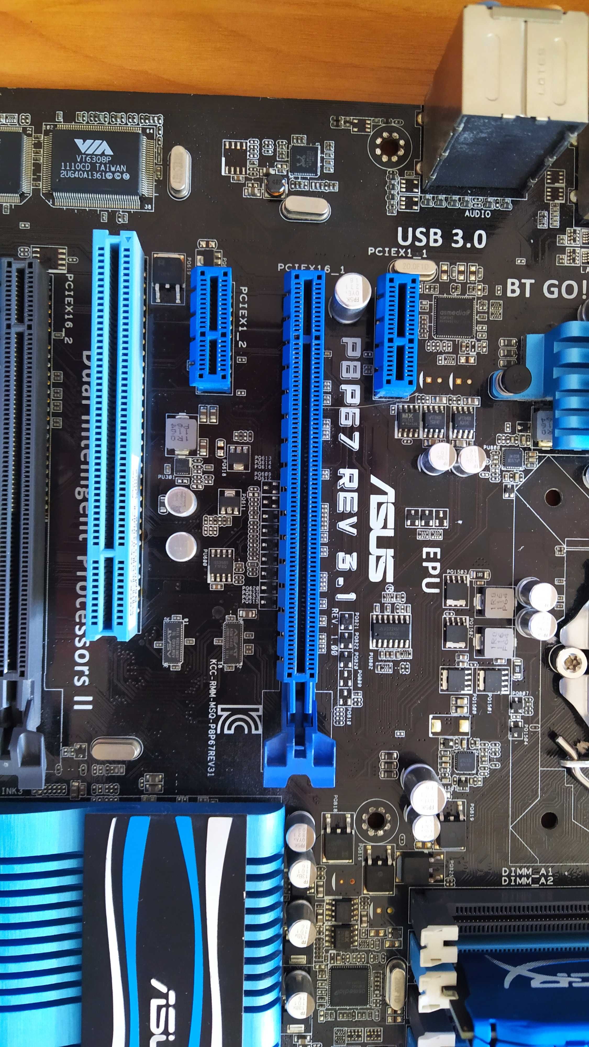 Asus P8P67 REV 3.1+ i5 2500K+16Gb (2x8) DDR3 1866 Kingston FURI HyperX
