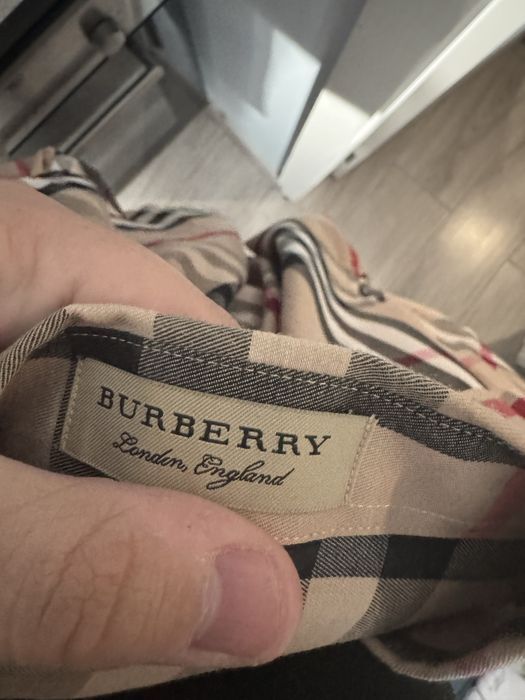 Camisa xadrez burberry