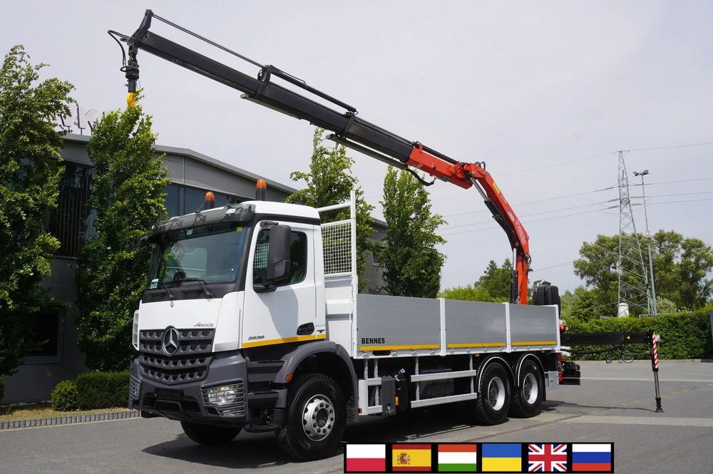 Mercedes-Benz Arocs 2633 burtowy / HDS FASSI F155A.0.23 / PILOT / 230 tys. km  _224158