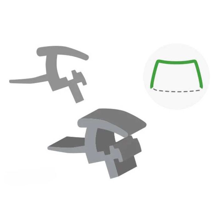 Молдинг (ущільнювач) лобового скла Renault Scenic 03-08 Icor, Бельгія