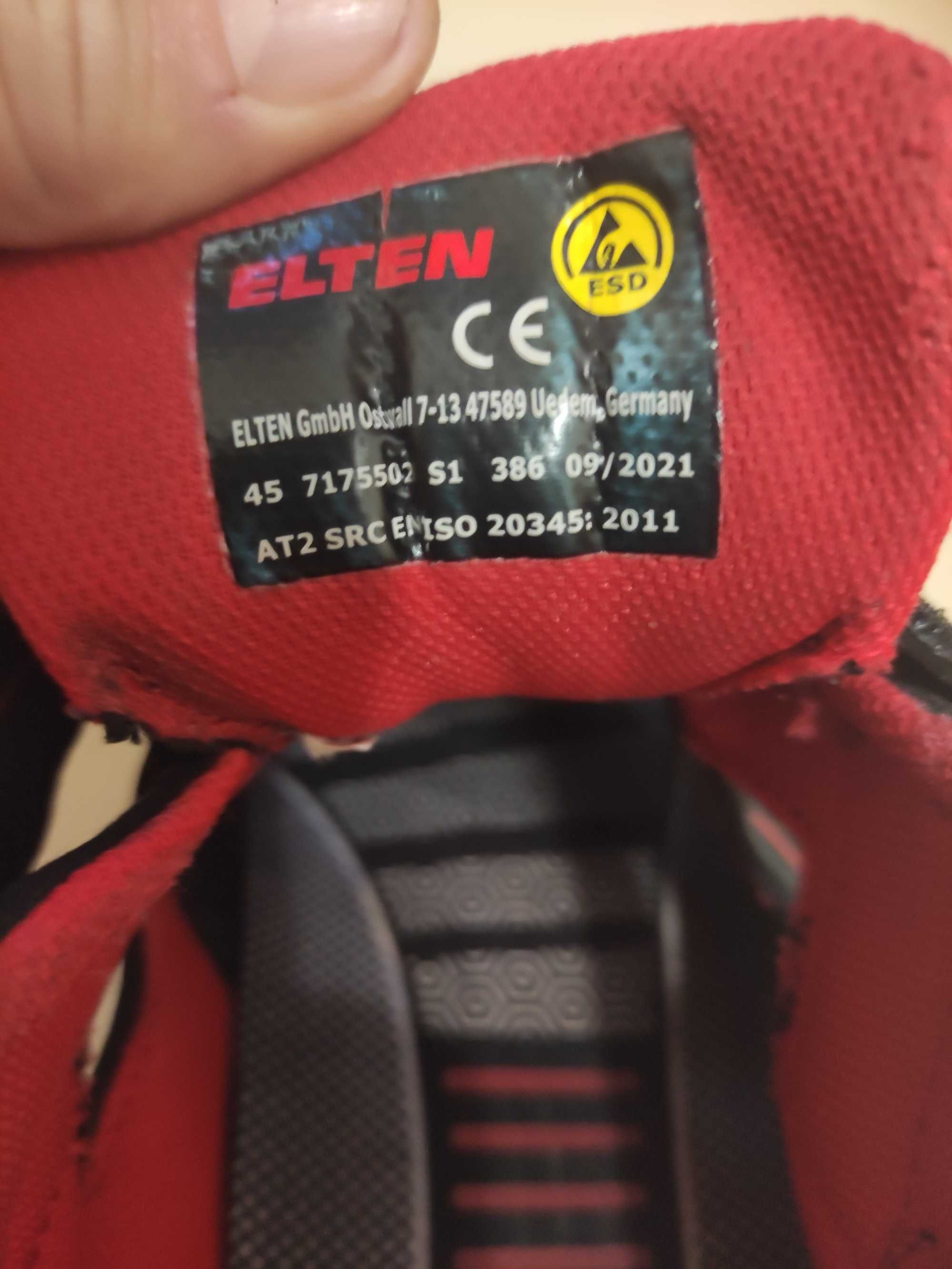 Męskie buty robocze ELTEN Anthony ESD S1P r. 45 29 cm bdb
