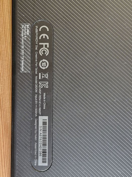 Tablet graficzny huion q620m