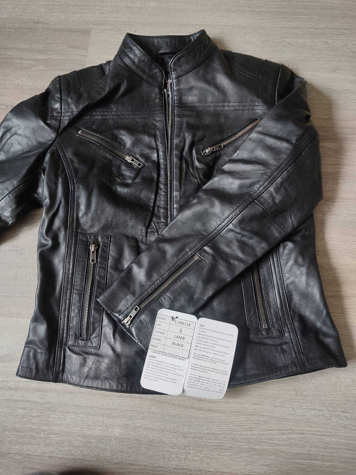 куртка курточка Греция черная кожа натуральная хорошего качества
