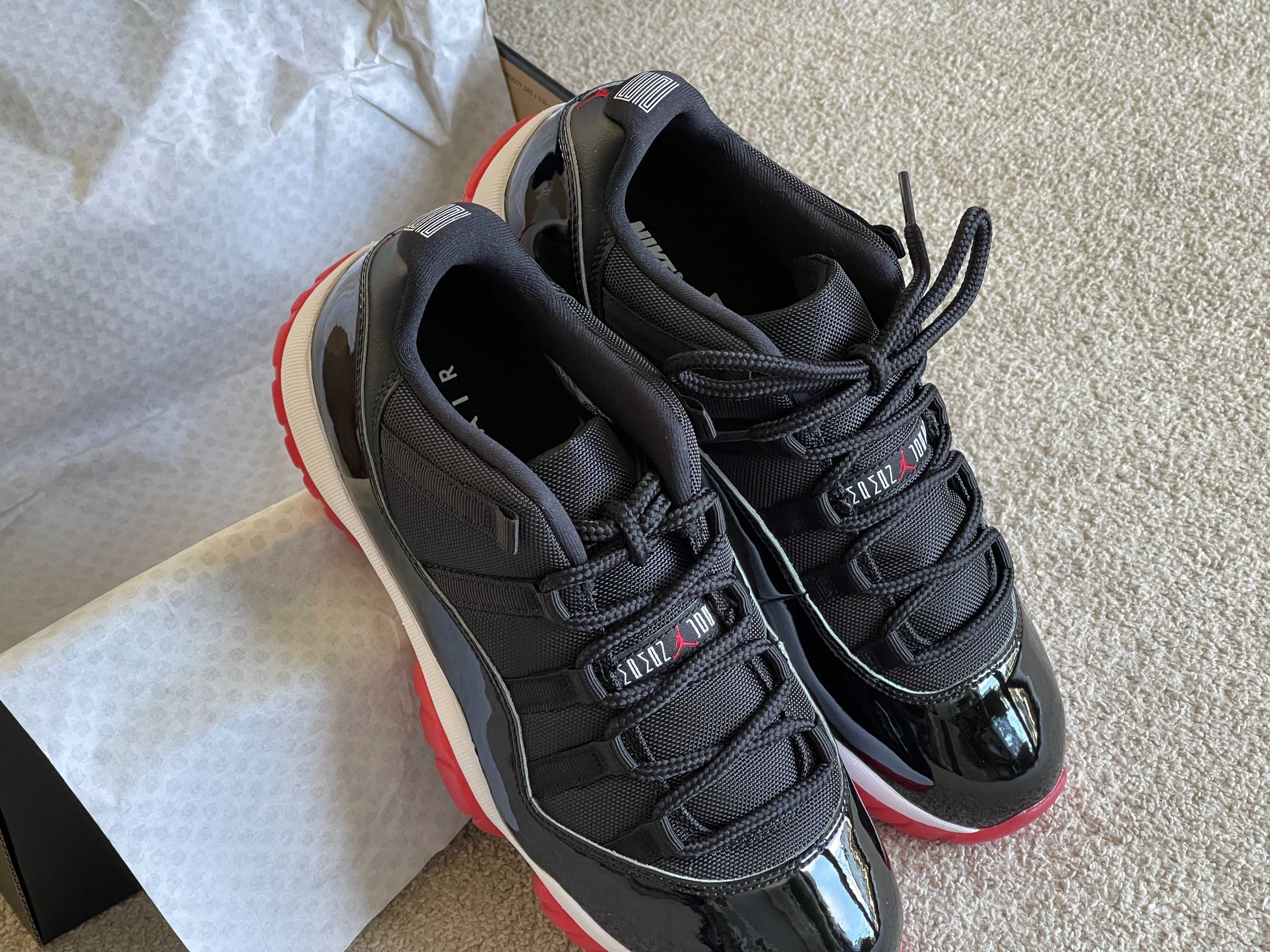 Nike Air Jordan 11 Retro Low „Bred” 2015, rozmiar EUR 44.5