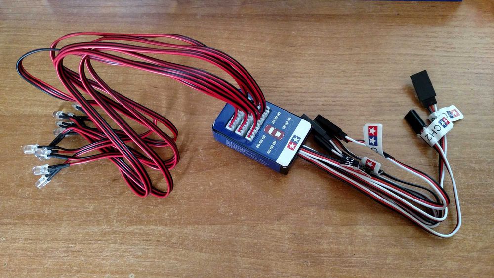 Oświetlenie RC moduł Tamiya 12 LED oświetlenie modelu 1:10 Zestaw Nowy