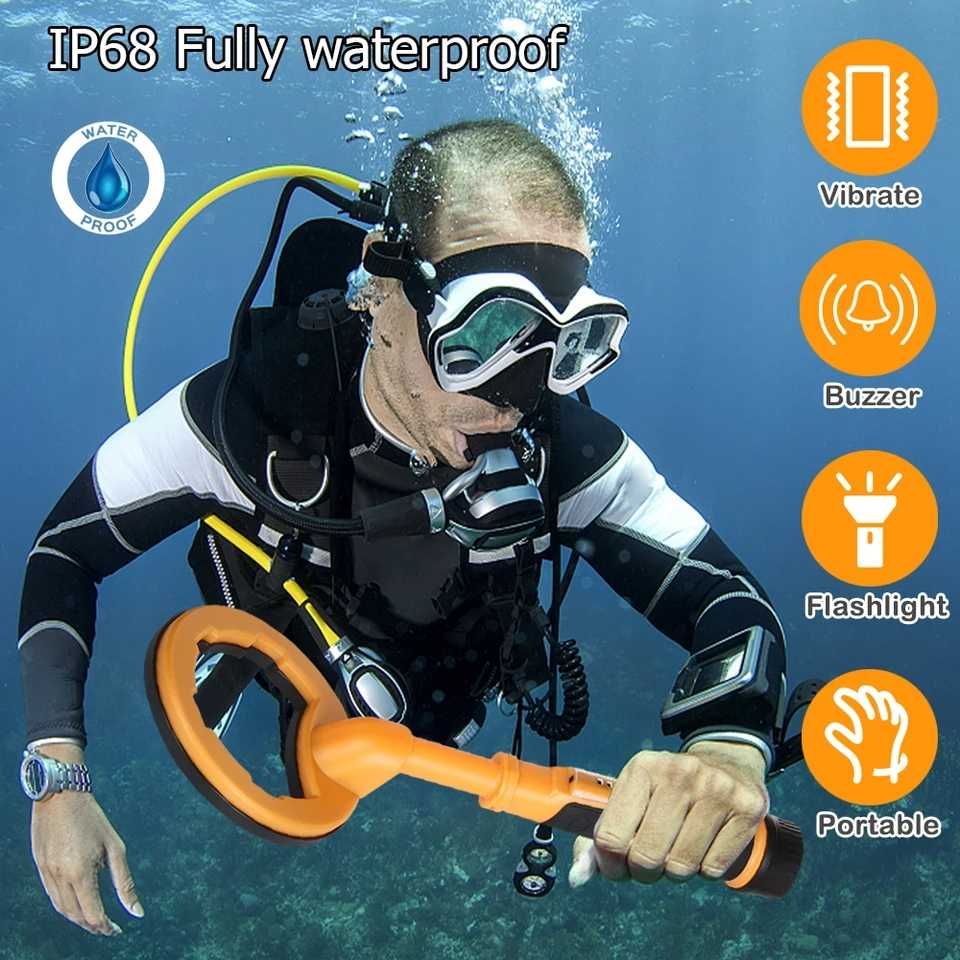 Wykrywacz metali z 2 końcówkami wymiennymi Dive Pointer żółty