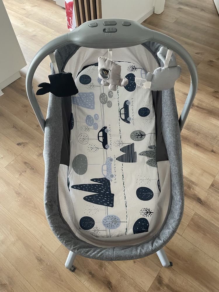 Chicco, Baby Hug 4in1 Air, kołyska, leżaczek, krzesełko, Titanium