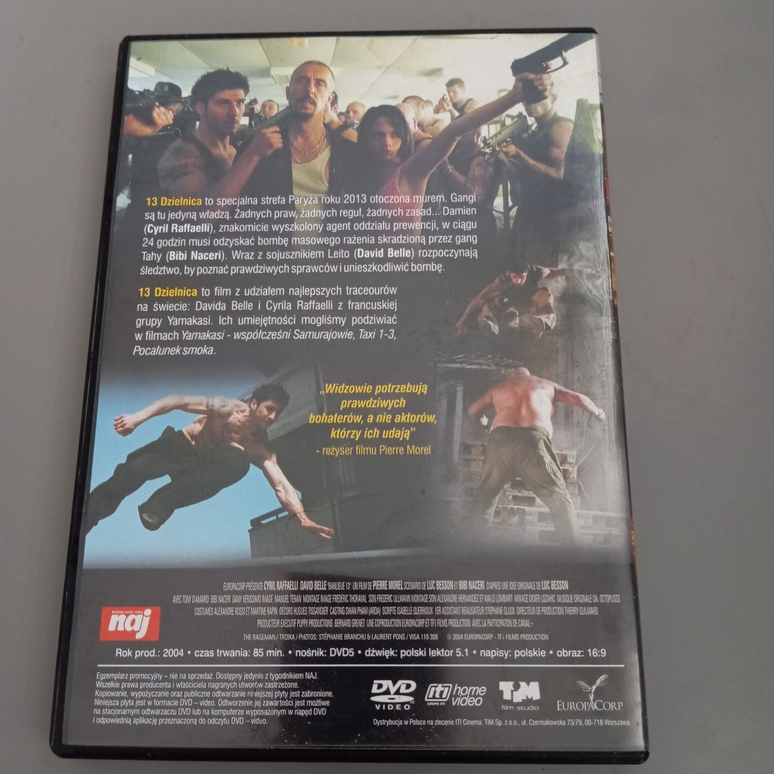 13 dzielnica, film DVD, stan bdb