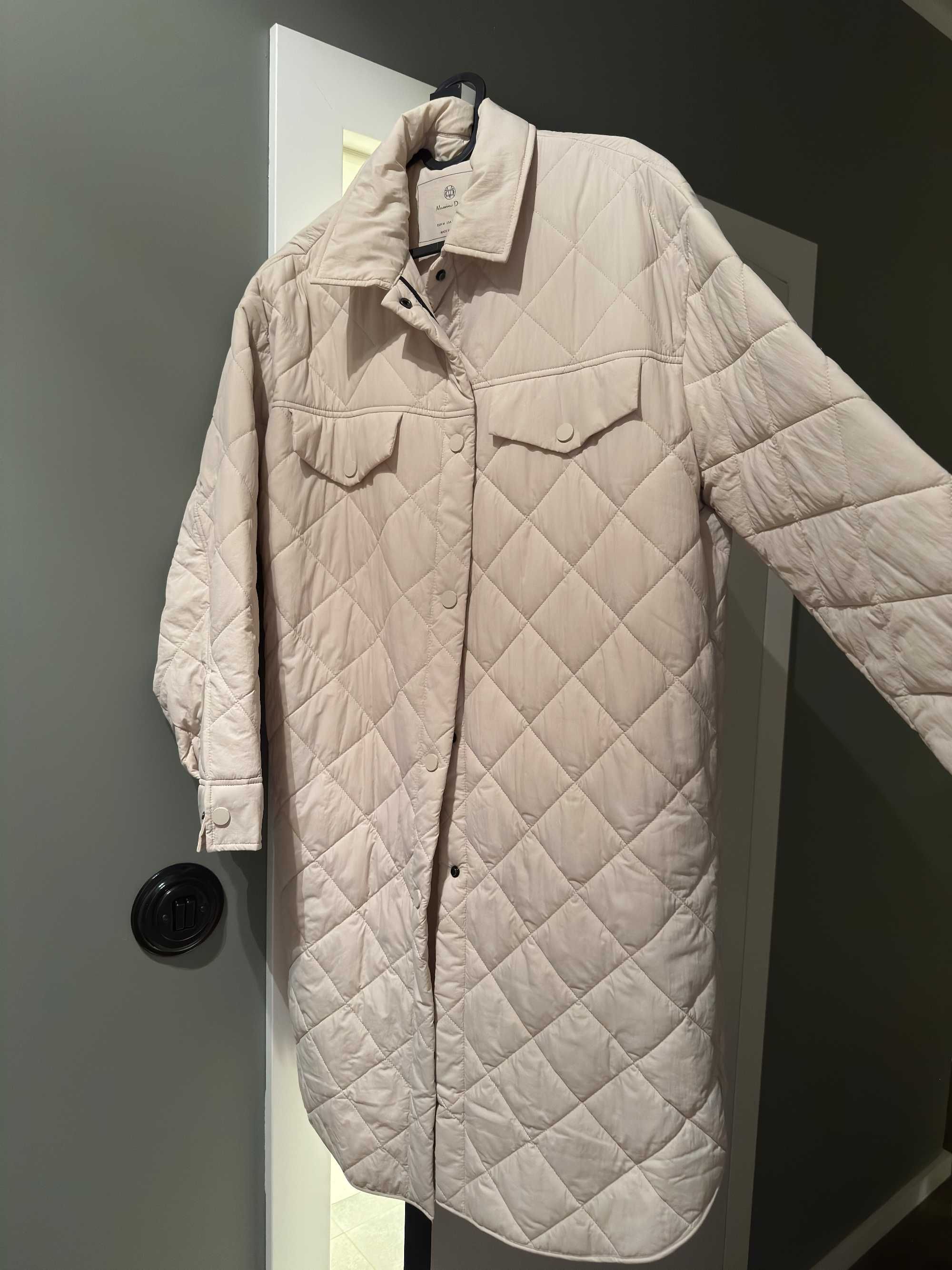 Płaszcz Massimo Dutti, kremowy M