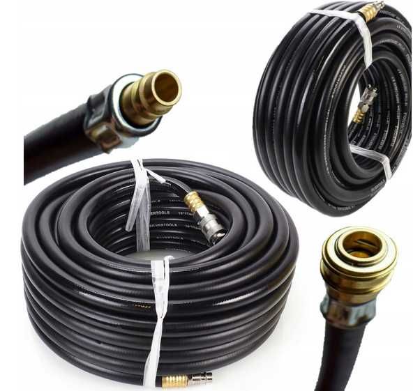 WĄŻ do kompresora gumowy pneumatyczny 10M wzmocniony 6x12mm