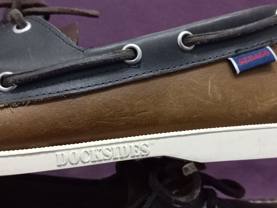 Кожаные туфли топсайдеры мокасины SEBAGO оригинал