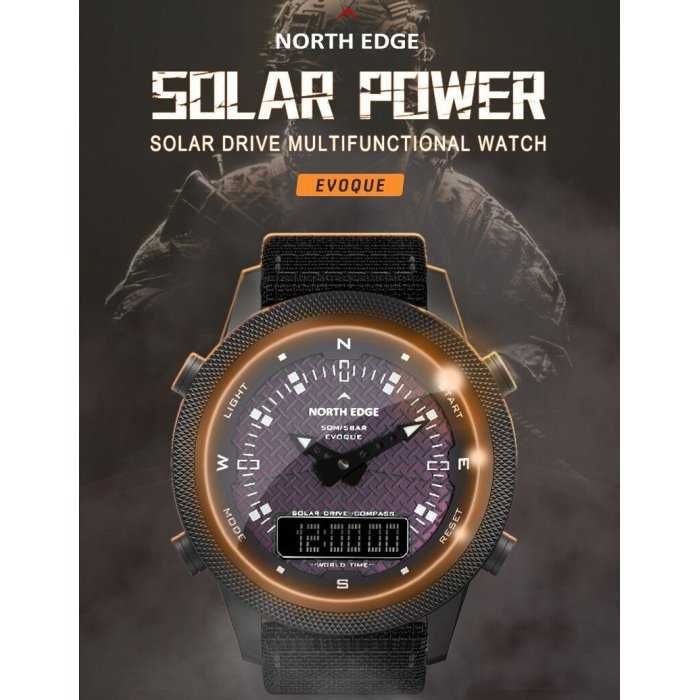 Чоловічий годинник North Edge Solar Compass