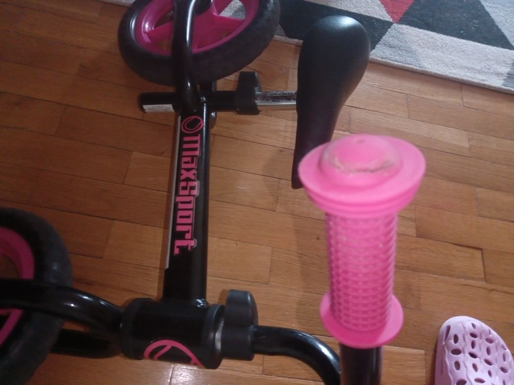Rower biegowy różowo-czarny