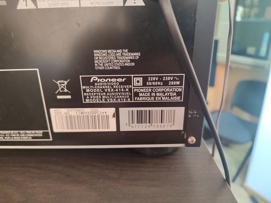 Ресивер пісилювач Pioneer VSX-416 K