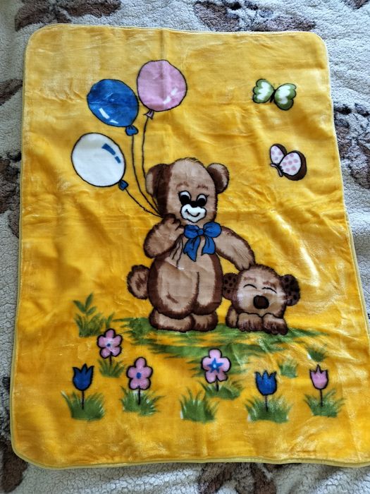 Дитяче покривало, плед, ковдра, з ведмедиком