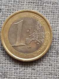 Moneta 1 euro Włochy 2002 r