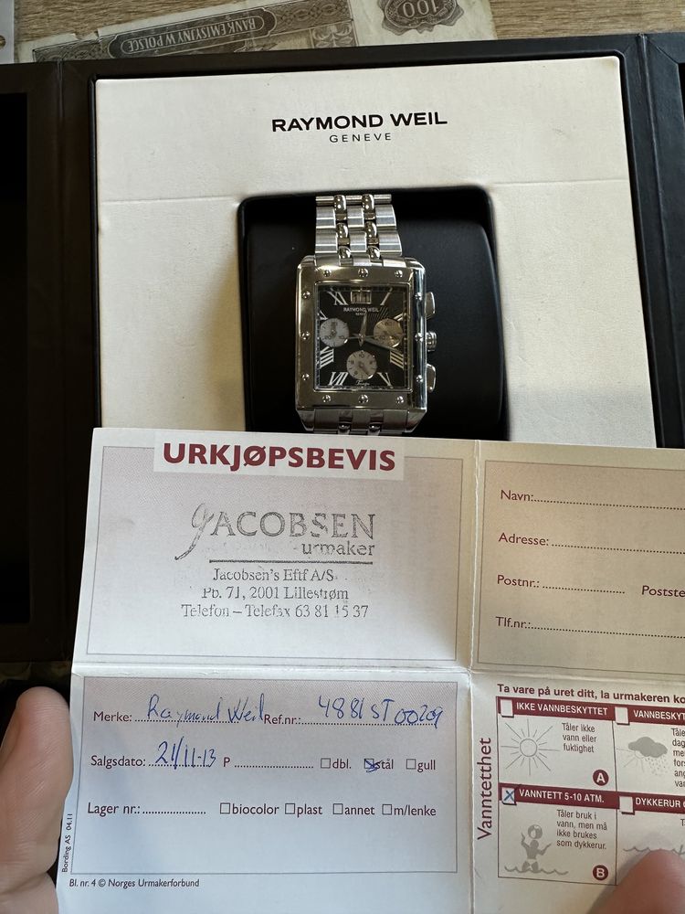 Zegarek Raymond Weil nowy