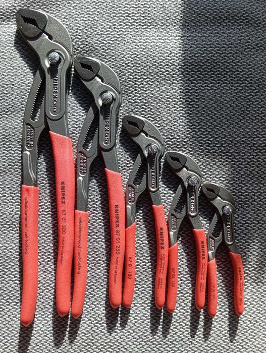 KNIPEX Cobra zestaw kluczy 300,250,180,150,125mm