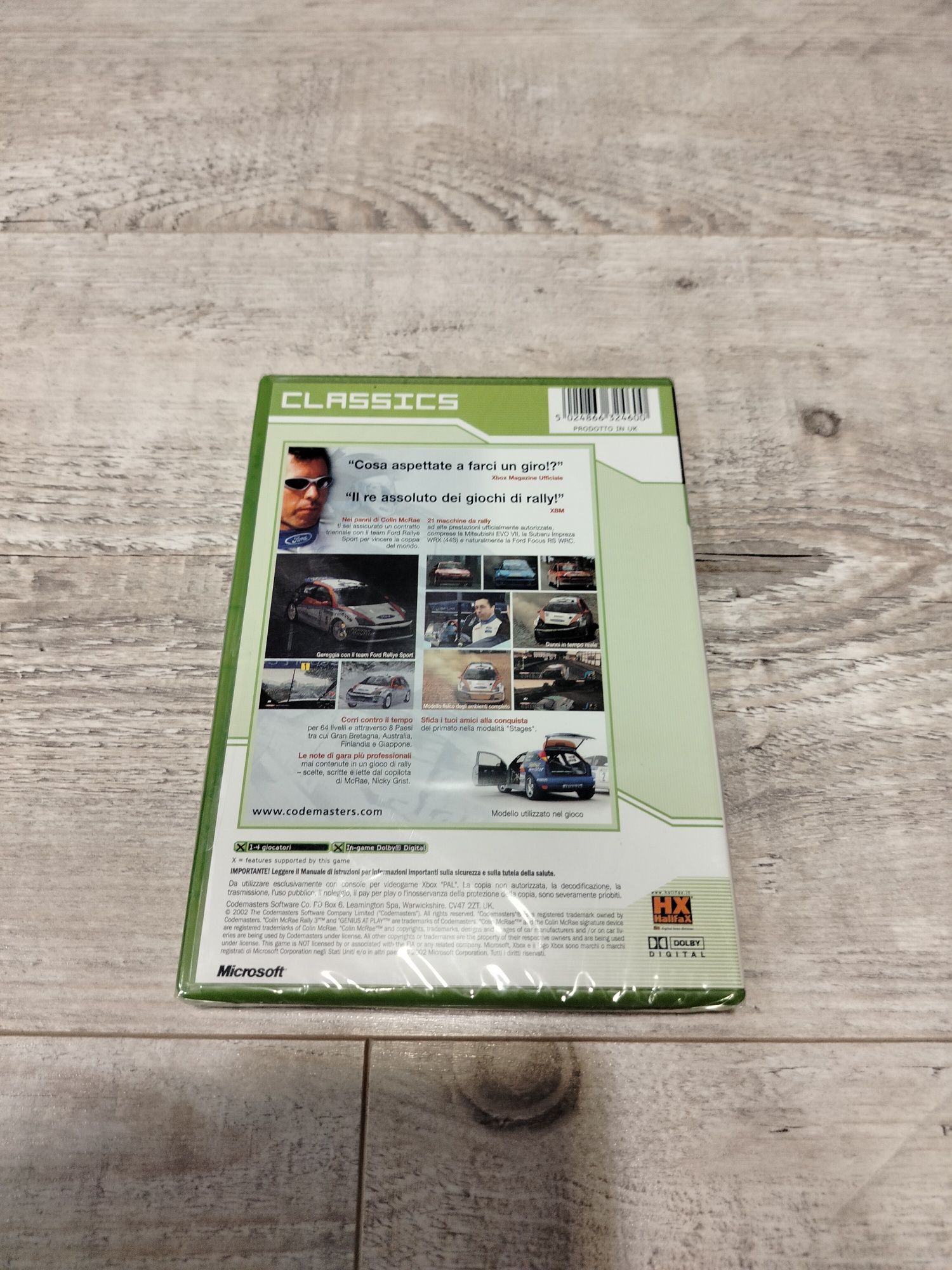 Gra Colin McRae rally 3 Xbox classic