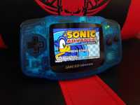 Gameboy Advance LCD IPS Funnyplaying V3  Laminado - Clear Blue Edition