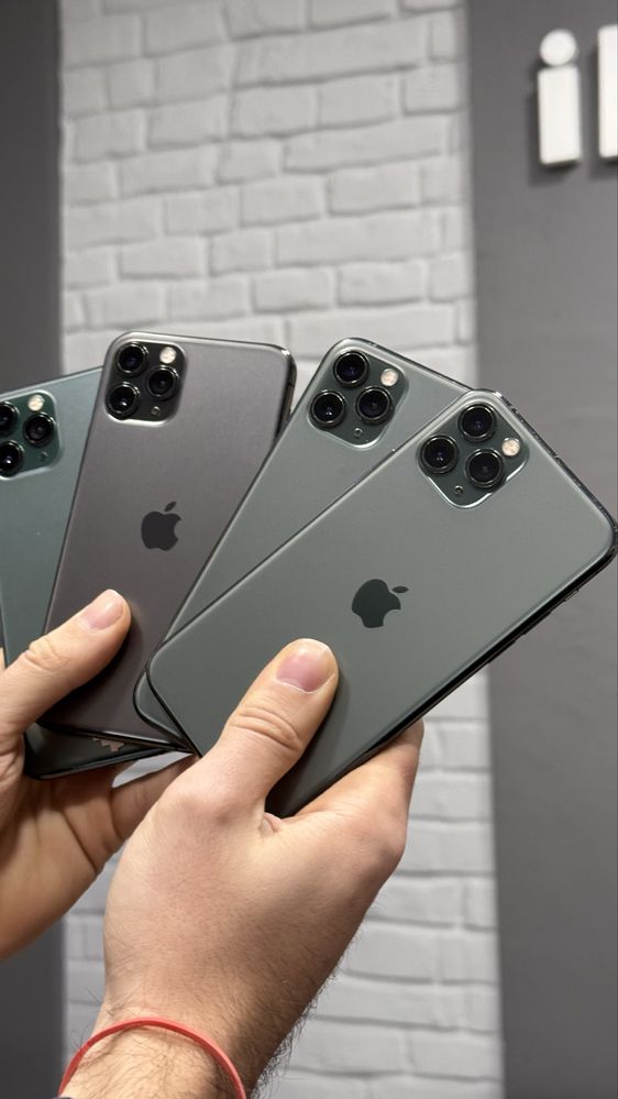 iPhone 11 pro 64/256gb silver, green 100% ємкість батареї