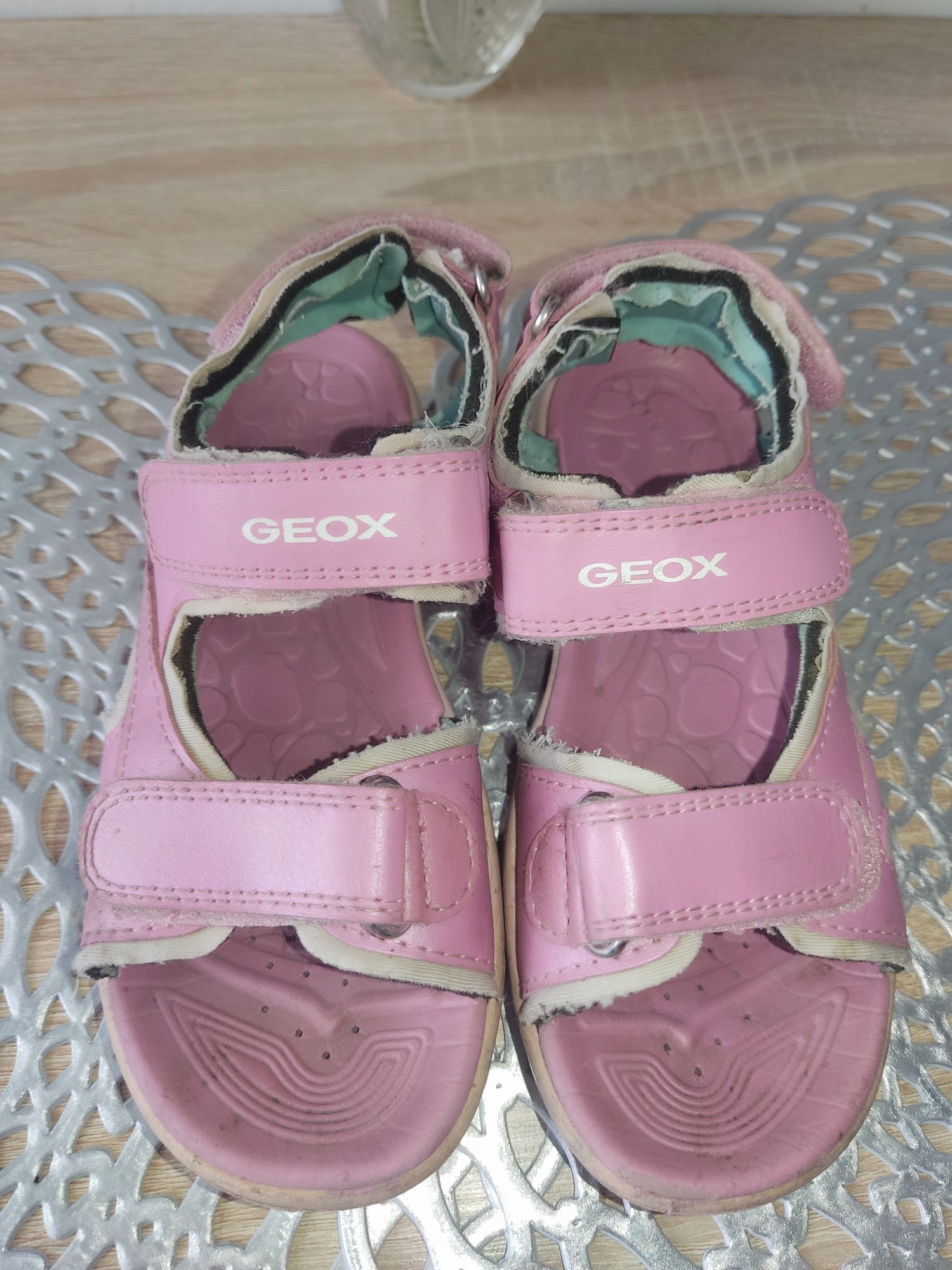 Geox 28 wkladka 18cm sandały róż sandałki