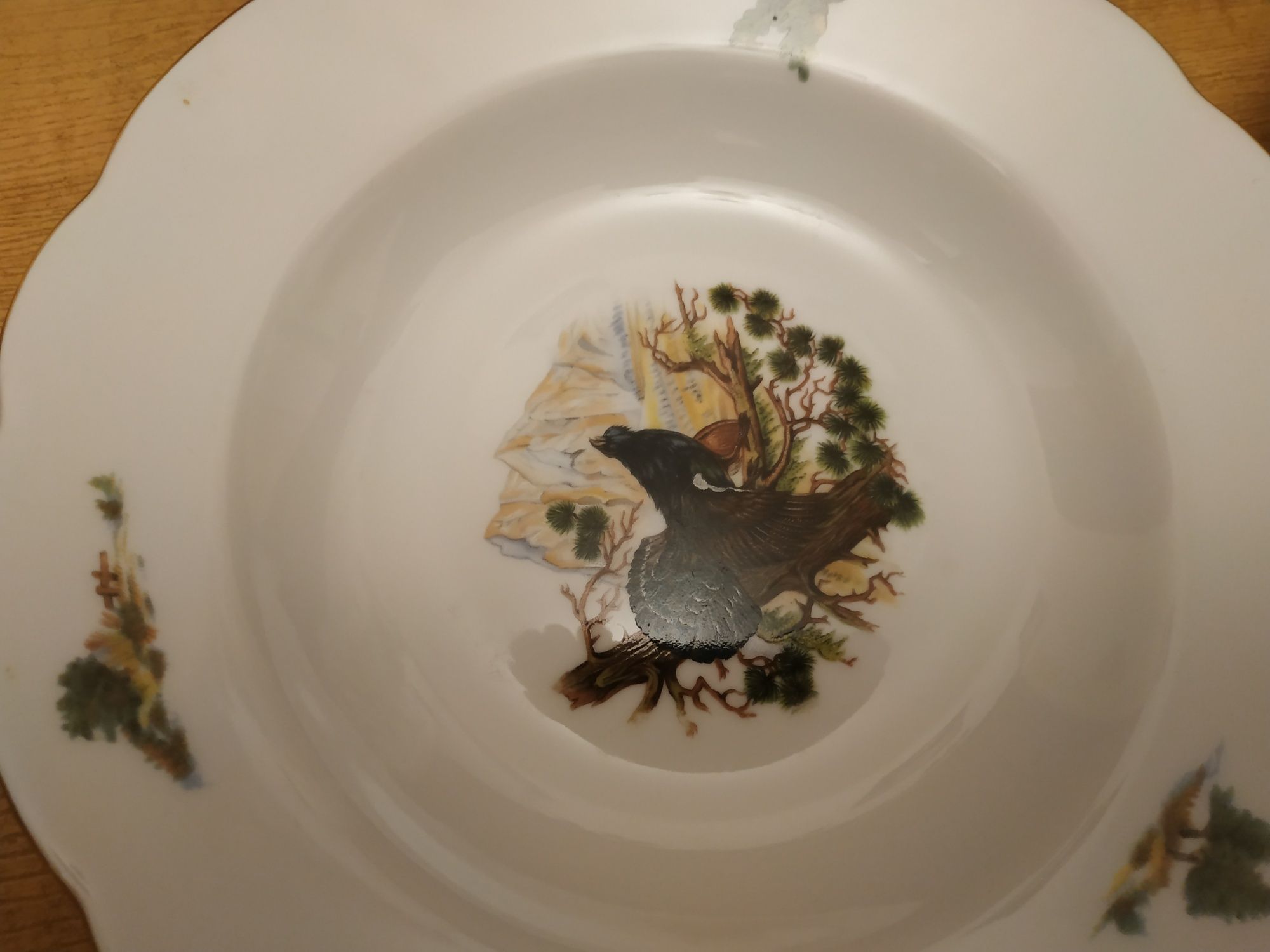 Посуд тарілки Охота  Богемія порцеляна