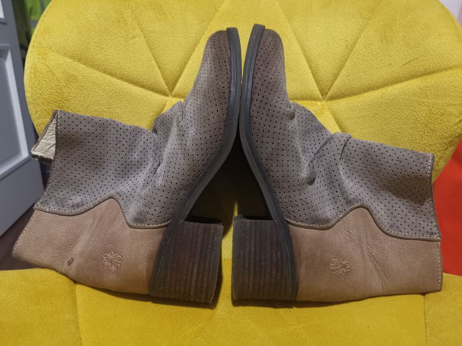 Sztyblety FLY London skóra 39 25cm kozaki półbuty