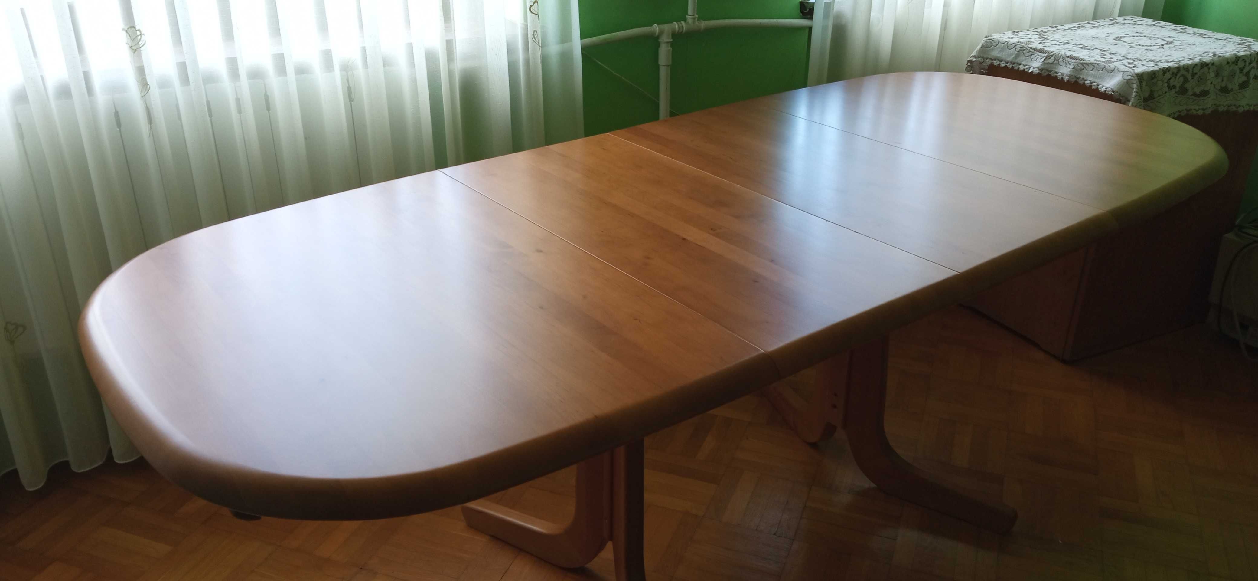 Stół rozkładany z litego drewna