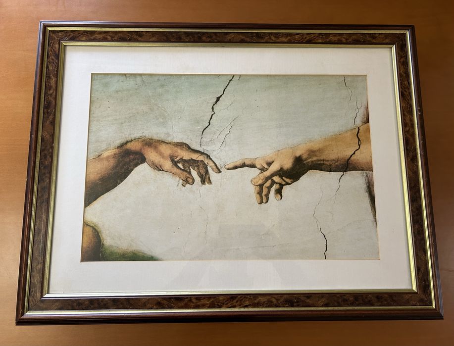 Quadro “A Criação de Adão” de Miguel Ãngelo