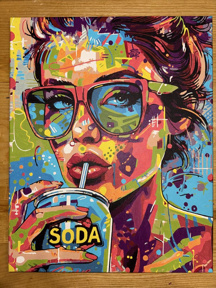 Kobieta kolor 40x50