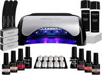 Lâmpada UV e LED 48W - Conjunto kit completo de gel para manicure