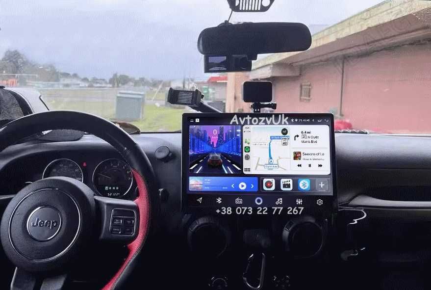 Android 14 WRANGLER Jeep USB GPS 2 din дин Вранглер CarPlay Магнитола