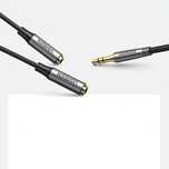 Ugreen przewód kabel przedłużacz Aux 3,5mm mini jack 0,2m czarny (av19