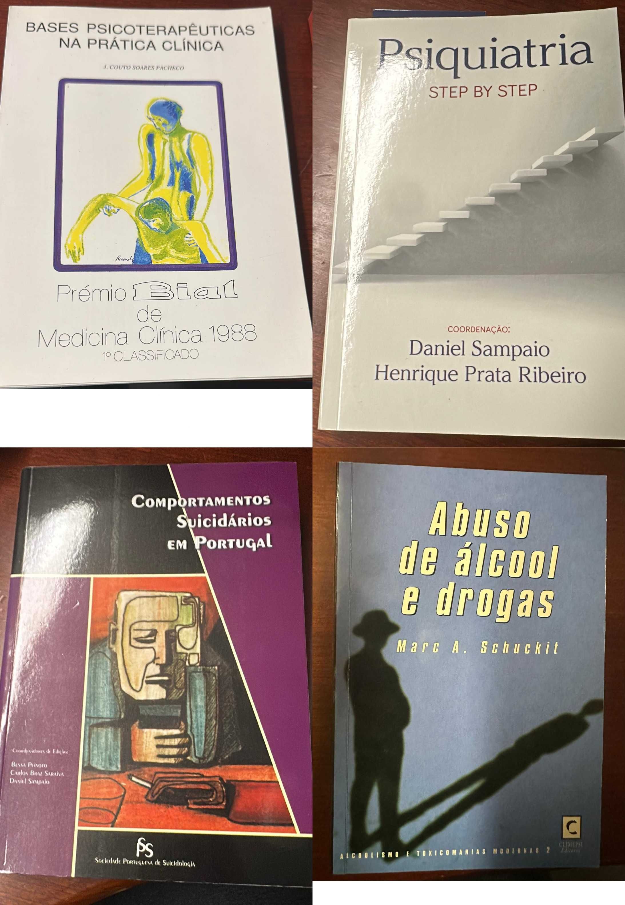 Livros de Psiquiatria, Toxicodependência, Psicoterapia, etc