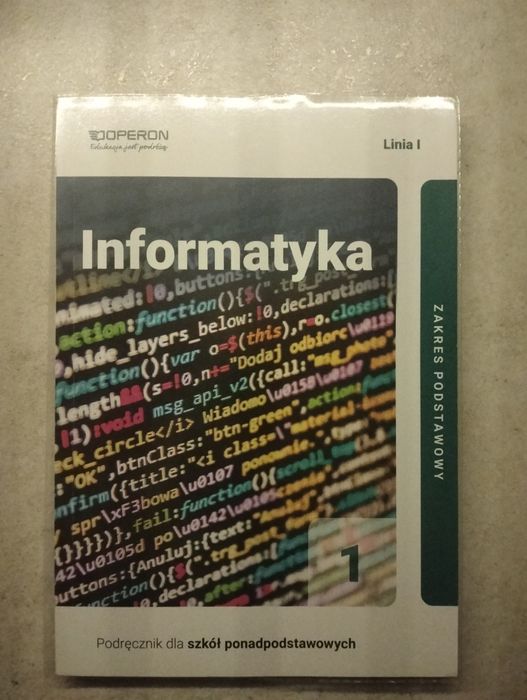 Operon Informatyka Klasa 1 Podręcznik