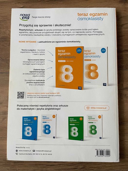 Repetytorium ósmoklasisty język polski Nowa Era