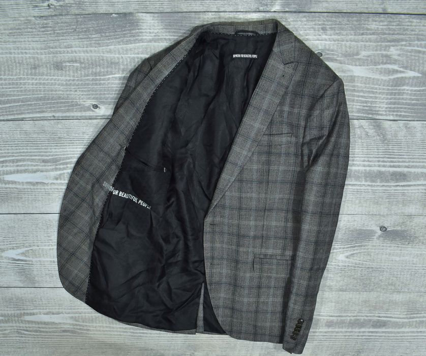 Drykorn Wełniana Szara Marynarka W Kratkę 50