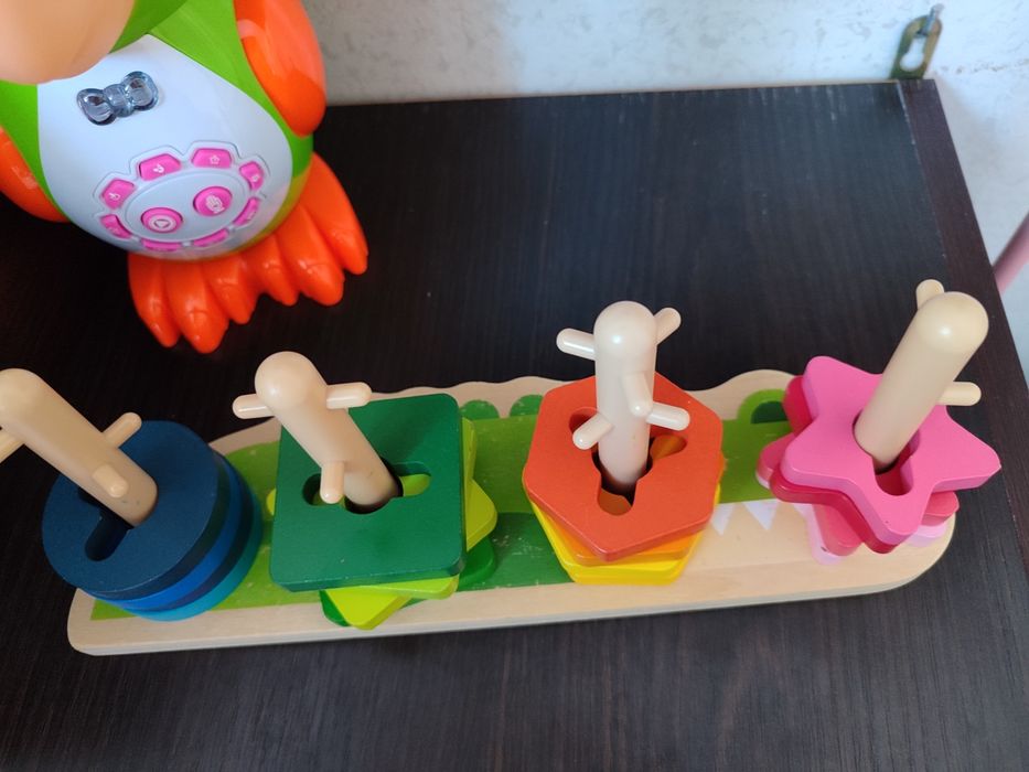 Сортер дерев'яний еко фігурний дитячий розвиваючий