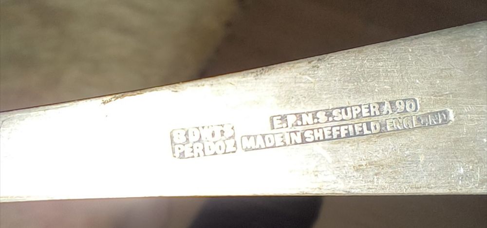 Ложки посеребрённые. Старые английские.