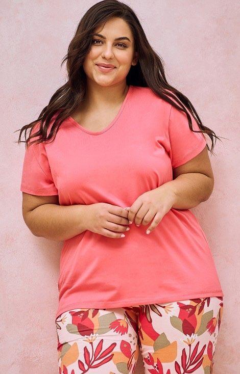 Pizama bawelniana rozmiary plus size