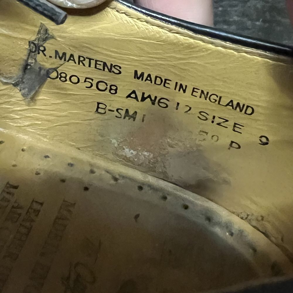 Dr. Martens оригінальні чоловічі туфлі Доктор Мартінс made in England