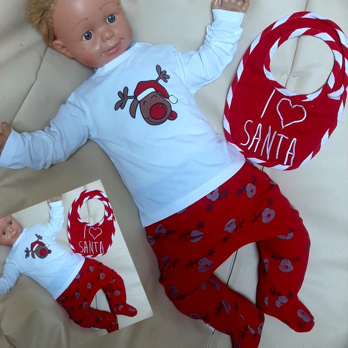 Zestaw świąteczny roz 68 7 sztuk mega paka komplet dla chłopca wyprawk