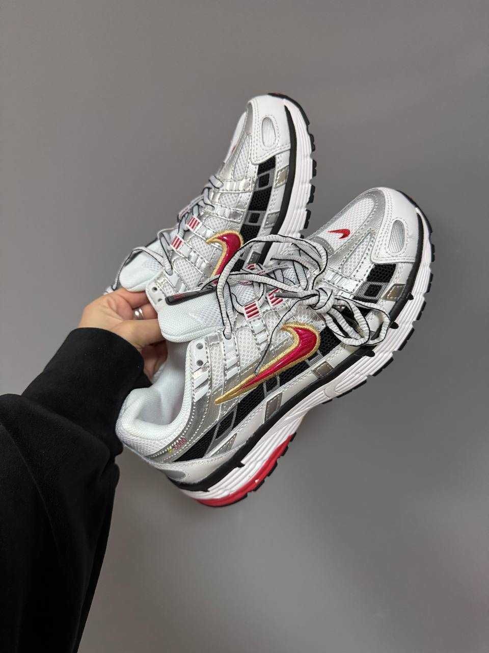 Кросівки Nike P-6000 White/Red premium