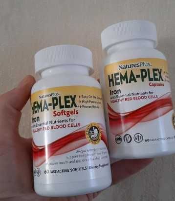 NaturesPlus Hema-Plex залізо вітамін В добавка железа хема плекс