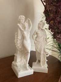 Grecki alabaster Eskulap / Asklepios figurka statuetka mitologia