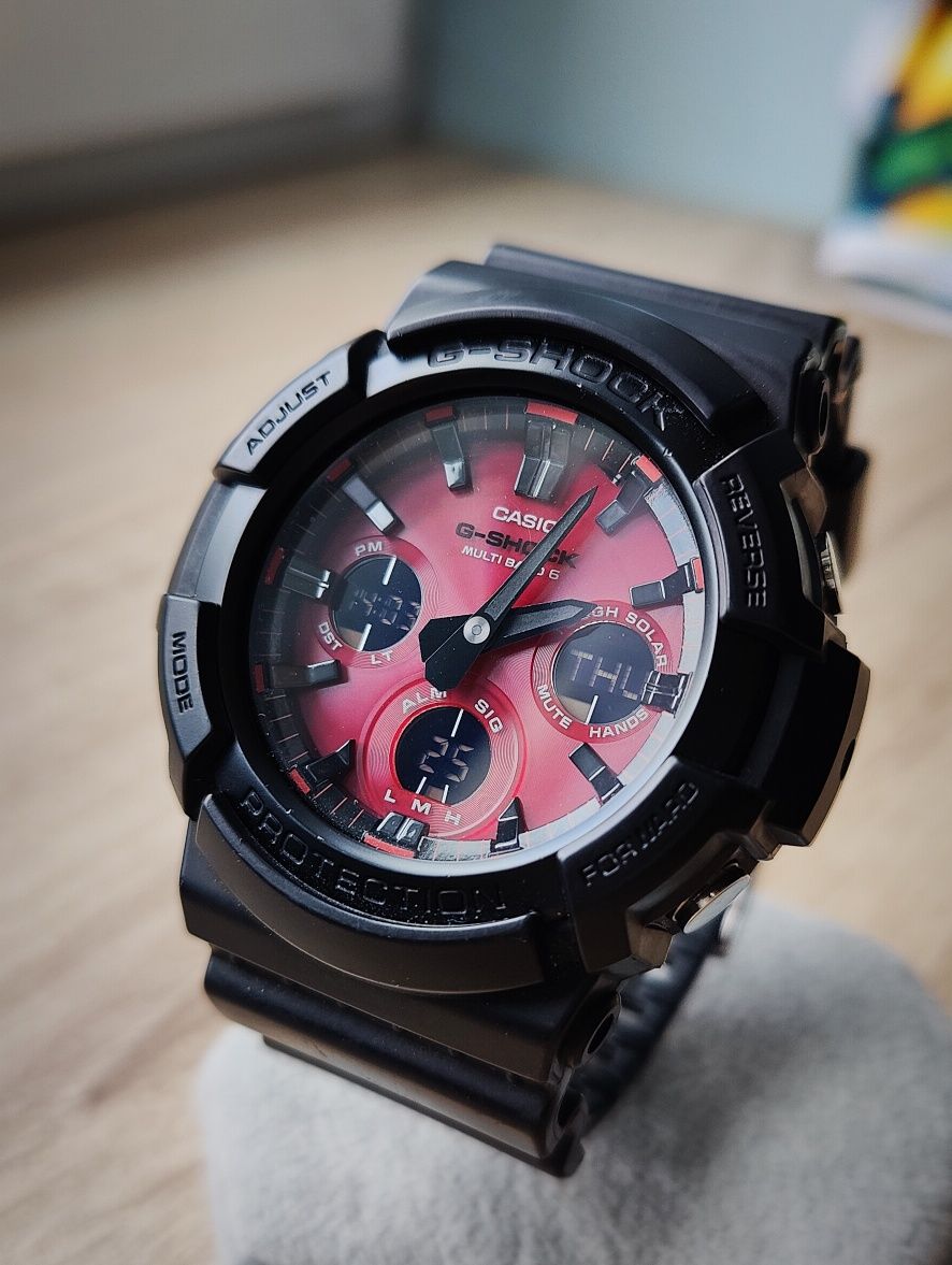Casio G-Shock GAW-100AR-1a solar Multiband 6 instrukcja pudelko