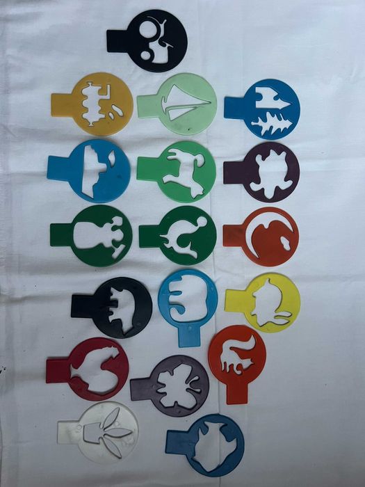 Трафарет фигурки животных